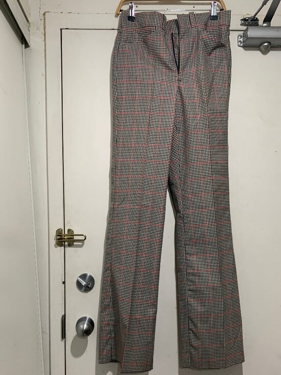 NEW VINTAGE WOOL PLAID PANTS SIZE 30 - Picture 2 of 8
